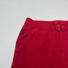 Load image into Gallery viewer, Boys Ralph Lauren, red cotton shorts, elasticated, GUC, size 12 months,