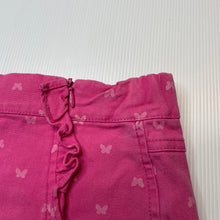 Load image into Gallery viewer, Girls Charlie & Me, pink stretch cotton skirt, adjustable, L: 25.5cm, FUC, size 5,