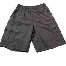 Load image into Gallery viewer, Boys BEARE & LEY, grey school cargo shorts, elasticated, EUC, size 10,