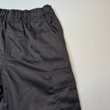 Load image into Gallery viewer, Boys BEARE & LEY, grey school cargo shorts, elasticated, EUC, size 10,