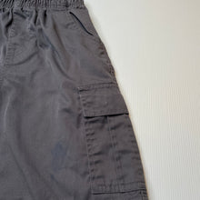 Load image into Gallery viewer, Boys BEARE & LEY, grey school cargo shorts, elasticated, GUC, size 10,