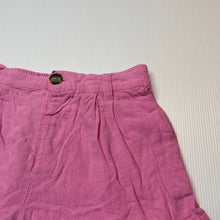 Load image into Gallery viewer, Girls Cotton On, pink viscose / linen shorts, elasticated, GUC, size 6,