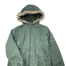 Load image into Gallery viewer, Girls Anko, khaki hooded jacket / coat, L: 46cm, FUC, size 6,