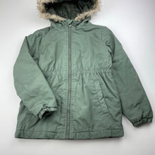 Load image into Gallery viewer, Girls Anko, khaki hooded jacket / coat, L: 46cm, FUC, size 6,