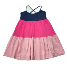 Load image into Gallery viewer, Girls cotton, casual summer dress, no labels, armpit to armpit: 29.5cm, FUC, size 4-5, L: 55cm