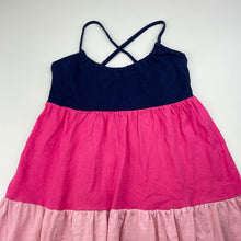 Load image into Gallery viewer, Girls cotton, casual summer dress, no labels, armpit to armpit: 29.5cm, FUC, size 4-5, L: 55cm