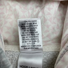 Load image into Gallery viewer, Girls Target, fleece lined zip hoodie sweater, marks front & sleeves, FUC, size 6,