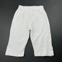 Load image into Gallery viewer, Girls HOPSCOTCH, white cotton cropped pants, elasticated, Inside leg: 22cm, GUC, size 6,