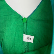 Load image into Gallery viewer, Girls lined, emerald green party / formal dress, armpit to armpit: 36.5cm, GUC, size 10-12, L: 76cm