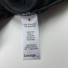 Load image into Gallery viewer, Girls George, black velvet & sequin party / formal dress, EUC, size 6, L: 57cm