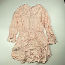 Load image into Gallery viewer, Girls Pumpkin Patch, lightweight viscose long sleeve dress, no size, armpit to armpit: 34cm, armpit to cuff: 32cm, EUC, size 6-7, L: 57cm at front