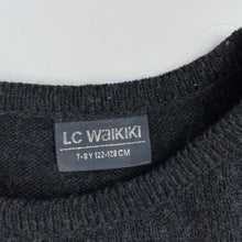 Load image into Gallery viewer, Girls LC Waikiki, knitted long sleeve casual dress, light pilling, FUC, size 7-8, L: 65cm