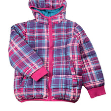Load image into Gallery viewer, Girls Lily & Dan, reversible hooded jacket / coat, FUC, size 6,