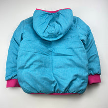 Load image into Gallery viewer, Girls Lily & Dan, reversible hooded jacket / coat, FUC, size 6,