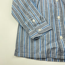Load image into Gallery viewer, Boys Andy + Crew, striped lightweight cotton long sleeve shirt, EUC, size 4,