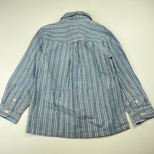 Load image into Gallery viewer, Boys Andy + Crew, striped lightweight cotton long sleeve shirt, EUC, size 4,