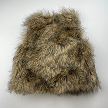 Load image into Gallery viewer, Girls Cotton On, cotton lined faux fur vest / jacket, single button fasten, GUC, size 4,