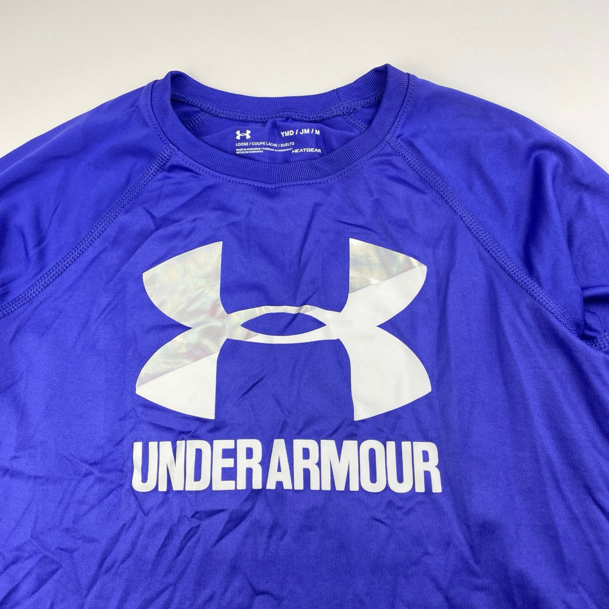 Under Armour HEATGEAR loose fit long sleeve sports top EUC size 10 11 DaisyChainClothing