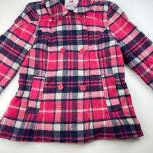 Load image into Gallery viewer, Girls VOLTAGE, checked wool blend jacket/coat, Sz: M, armpit to armpit: 38cm, shoulder to cuff: 51cm, L: 56cm, EUC, size 10-12,