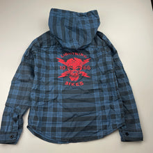 Load image into Gallery viewer, Boys TOMMY ROCKET, lightweight cotton hooded shirt / top, GUC, size 7,