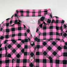Load image into Gallery viewer, Girls Junior Zone, checked flannel cotton long sleeve shirt, EUC, size 12,