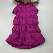 Load image into Gallery viewer, Girls Little Lady, hooded puffer vest / sleeveless jacket, EUC, size 6,
