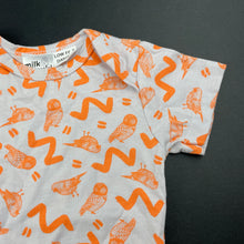 Load image into Gallery viewer, unisex Milk & Masuki, lightweight organic cotton romper, birds, EUC, size 0,