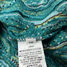 Load image into Gallery viewer, Girls COOGI AUSTRALIA, knitted mercerised cotton sweater dress, small pulls, GUC, size 7, L: 65cm