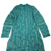 Load image into Gallery viewer, Girls COOGI AUSTRALIA, knitted mercerised cotton sweater dress, small pulls, GUC, size 7, L: 65cm