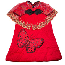 Load image into Gallery viewer, Girls embellished, embroidered wadded tunic/dress, armpit to armpit: 36cm, EUC, size 7-8, L: 59cm