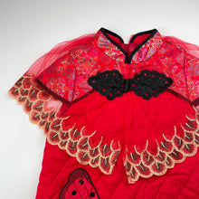 Load image into Gallery viewer, Girls embellished, embroidered wadded tunic/dress, armpit to armpit: 36cm, EUC, size 7-8, L: 59cm