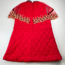 Load image into Gallery viewer, Girls embellished, embroidered wadded tunic/dress, armpit to armpit: 36cm, EUC, size 7-8, L: 59cm