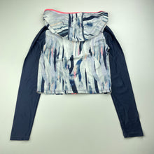 Load image into Gallery viewer, Girls Lemonade, cropped activewear hooded top, pilling back sleeves, FUC, size 8,