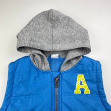 Load image into Gallery viewer, Boys H&T, hooded puffer vest / jacket, no size, armpit to armpit: 33.5cm, EUC, size 3-4,