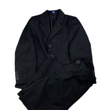 Load image into Gallery viewer, Boys DUCK & DODGE, pin stripe suit jacket & pants, adjustable, Inside leg: 42.5cm, GUC, size 4,