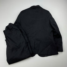 Load image into Gallery viewer, Boys DUCK & DODGE, pin stripe suit jacket & pants, adjustable, Inside leg: 42.5cm, GUC, size 4,