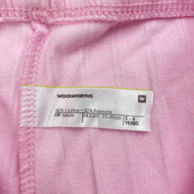 Load image into Gallery viewer, Girls Woolworths, pink pyjama pants, elasticated, FUC, size 5-6,
