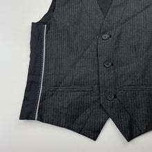 Load image into Gallery viewer, Boys Brooklyn Industries, grey stripe suit/formal waistcoat / vest, EUC, size 10,