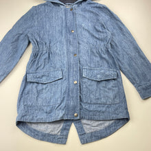 Load image into Gallery viewer, Girls Cotton On, chambray cotton jacket / coat, FUC, size 7-8,