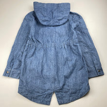 Load image into Gallery viewer, Girls Cotton On, chambray cotton jacket / coat, FUC, size 7-8,