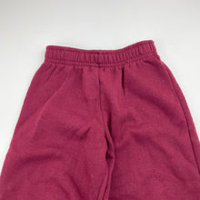 Load image into Gallery viewer, Boys Match It, maroon fleece lined track pants, elasticated, Inside leg: 39.5cm, GUC, size 4,