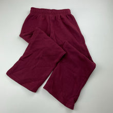 Load image into Gallery viewer, Boys Match It, maroon fleece lined track pants, elasticated, Inside leg: 39.5cm, GUC, size 4,