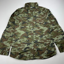 Load image into Gallery viewer, Girls All 4 Me, camo print cotton long sleeve shirt, small marks, FUC, size 10,