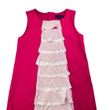 Load image into Gallery viewer, Girls Tommy Hilfiger, pink & white sleeveless dress, FUC, size 8-10, L: 72cm
