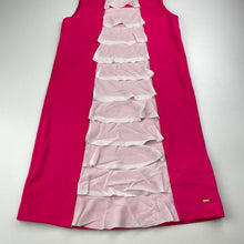 Load image into Gallery viewer, Girls Tommy Hilfiger, pink & white sleeveless dress, FUC, size 8-10, L: 72cm