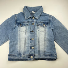 Load image into Gallery viewer, Girls Target, blue stretch denim jacket, FUC, size 8,