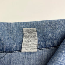 Load image into Gallery viewer, Girls Target, blue stretch denim jacket, FUC, size 8,