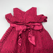 Load image into Gallery viewer, Girls Blue Sky, lined lace party dress, FUC, size 0, L: 40cm