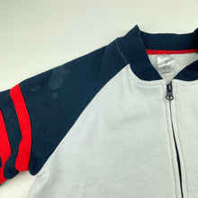 Load image into Gallery viewer, Boys Urban Supply, fleece lined zip up sweater, light marks right shoulder, FUC, size 7,