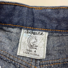 Load image into Gallery viewer, Boys Doghouse, dark denim jeans, adjustable, Inside leg: 40.5cm, GUC, size 4,